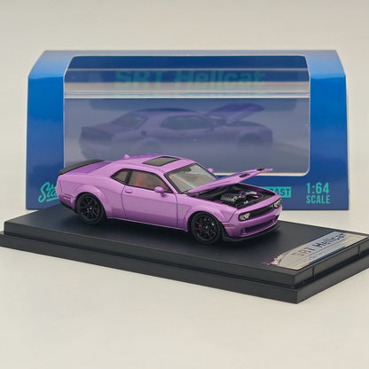 1:64 SH Dodge SRT Hellcat Muscle Sports Diecast Models Car Collection Purple