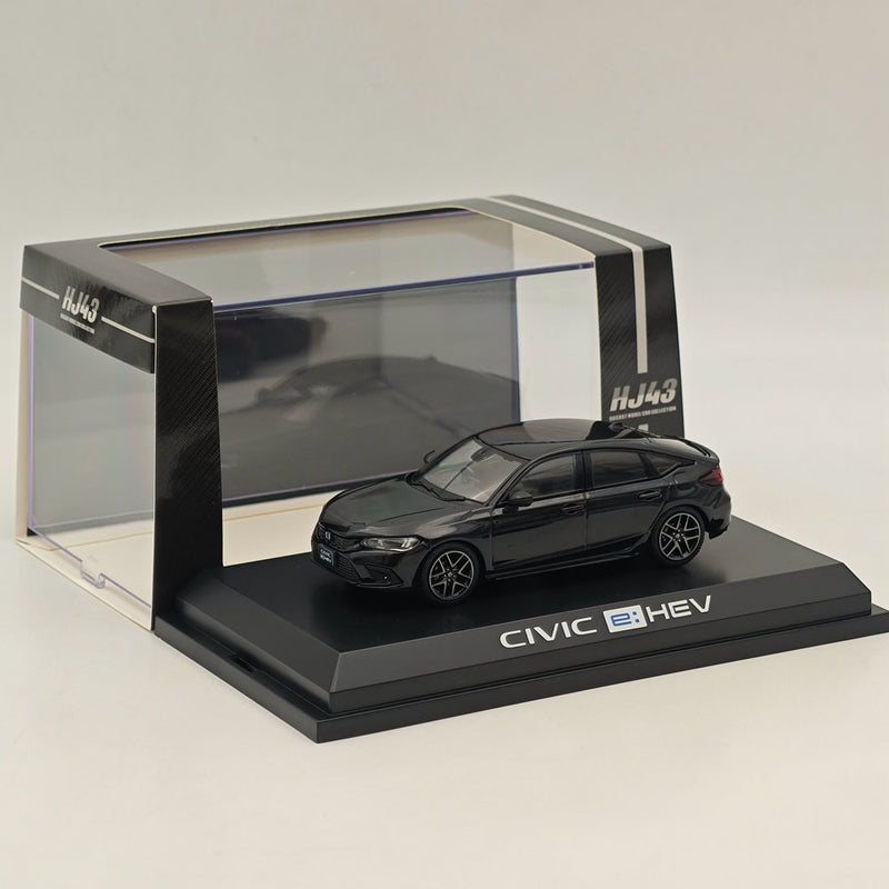 Hobby Japan 1/43 Honda CIVIC (FL4) e:HEV Crystal Black Pearl HJ433003BK Diecast Model Car Limited Collection