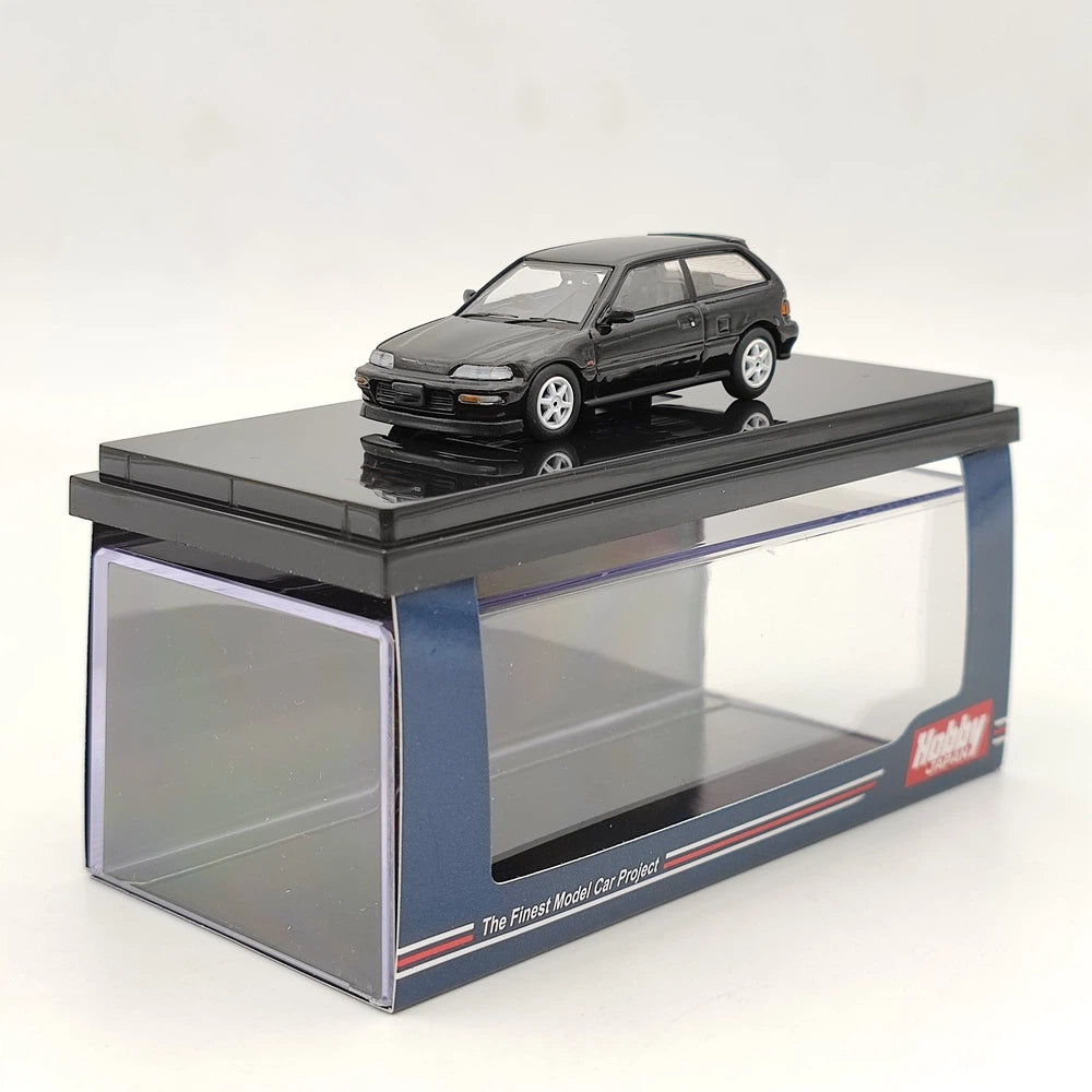 Hobby Japan 1:64 EF9 SiR Ⅱ Customized Version Black HJ641031CBK Diecast Model Toys Car Collection Gifts