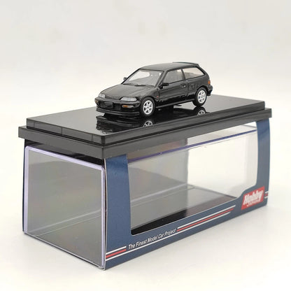Hobby Japan 1:64 EF9 SiR Ⅱ Customized Version Black HJ641031CBK Diecast Model Toys Car Collection Gifts