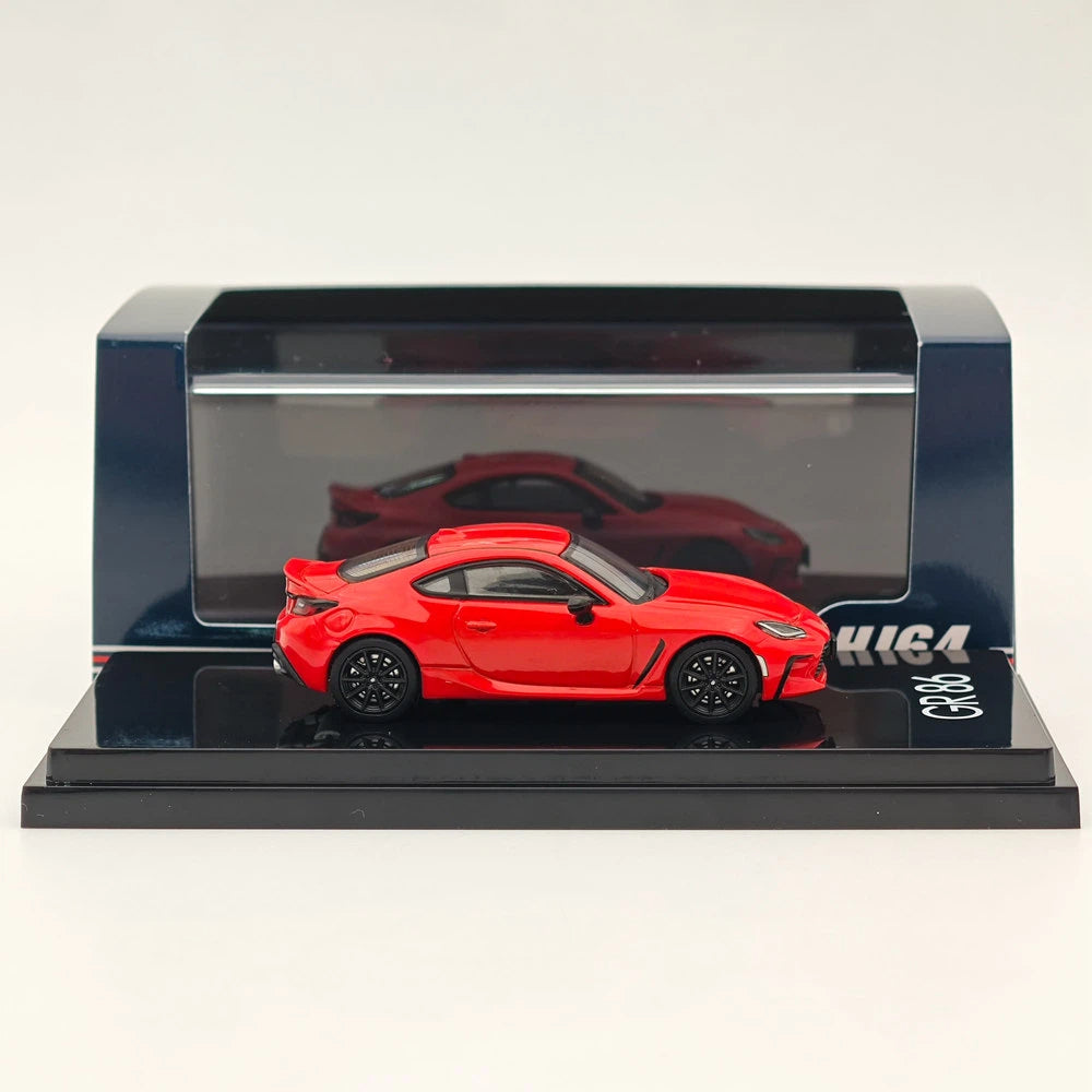 Hobby Japan 1:64 GR86 RZ With Rear Spoiler Red Diecast Alloy Model Car HJ644048R
