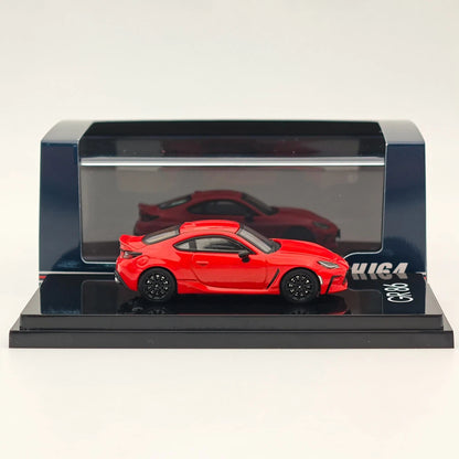 Hobby Japan 1:64 GR86 RZ With Rear Spoiler Red Diecast Alloy Model Car HJ644048R