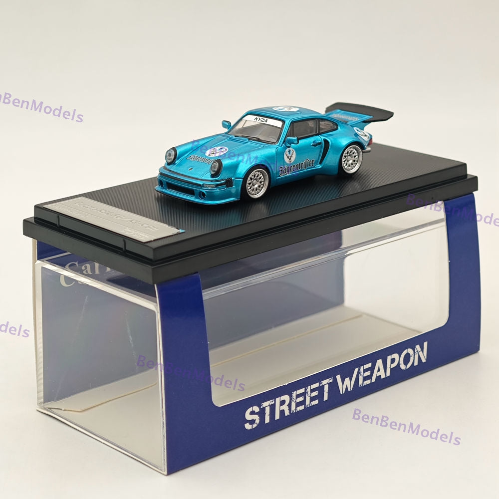 1/64 SW Carrera RSR 3.0/KS-R 911 Blue Diecast Metal Car Limited Collection