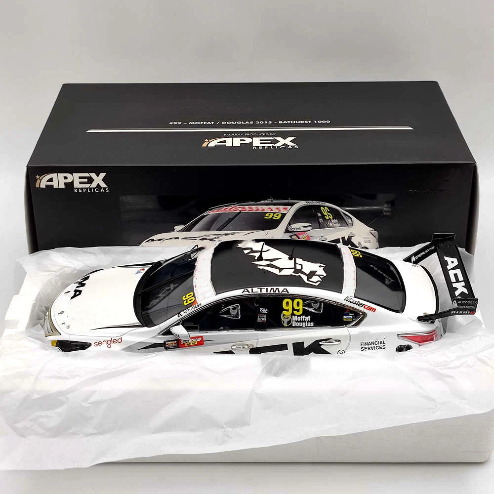 Apex 1/18 #99 - MOFFAT / DOUGLAS 2015 - BATHURST 1000 AD80813 Diecast Models Car Limited Collection