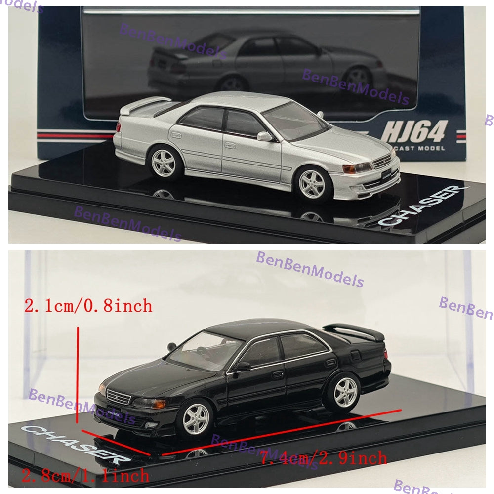 Hobby Japan Toyota CHASER TOURER V (JZX100) 1998 Diecast Model Car Limited 1/64