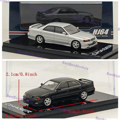 Hobby Japan Toyota CHASER TOURER V (JZX100) 1998 Diecast Model Car Limited 1/64