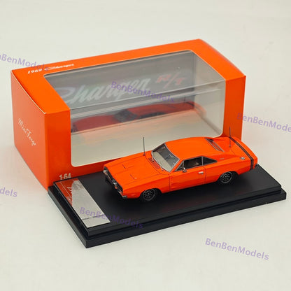 1:64 Mini Forge 1969 Charger R/T Red Diecast Metal Car Limited Collection