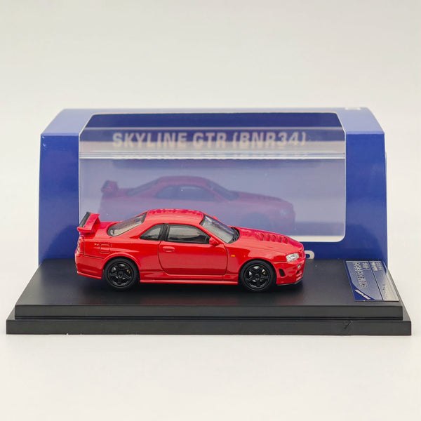 1/64 STREET WARRIOR Nissan Skyline GT-R(R34) Camper Version Red Diecast Models Car Limited Collection