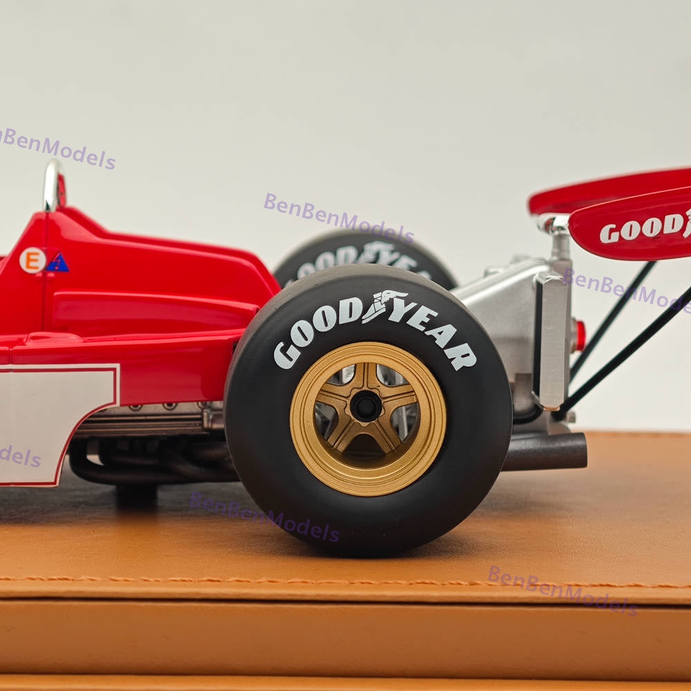 Tecnomodel 1/18 Ferrari F1 312 B3-73 #0 1973 TEST DRIVE Spain GP Red Resin Model