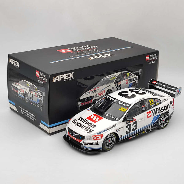 Apex 1/18 VOLVO S60 WILSON SECURITY RACING #33 McLAUGHLIN/WALL 2016 AD80908 Diecast Models Car Limited Collection Toys Gift