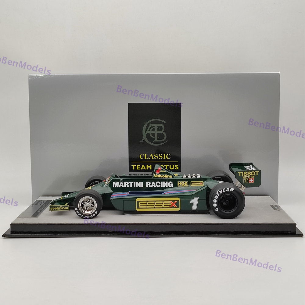 1/18 Tecnomodel Mythos Series Lotus 79 1979 ltaly GP Car #1 Mario Andretti Green