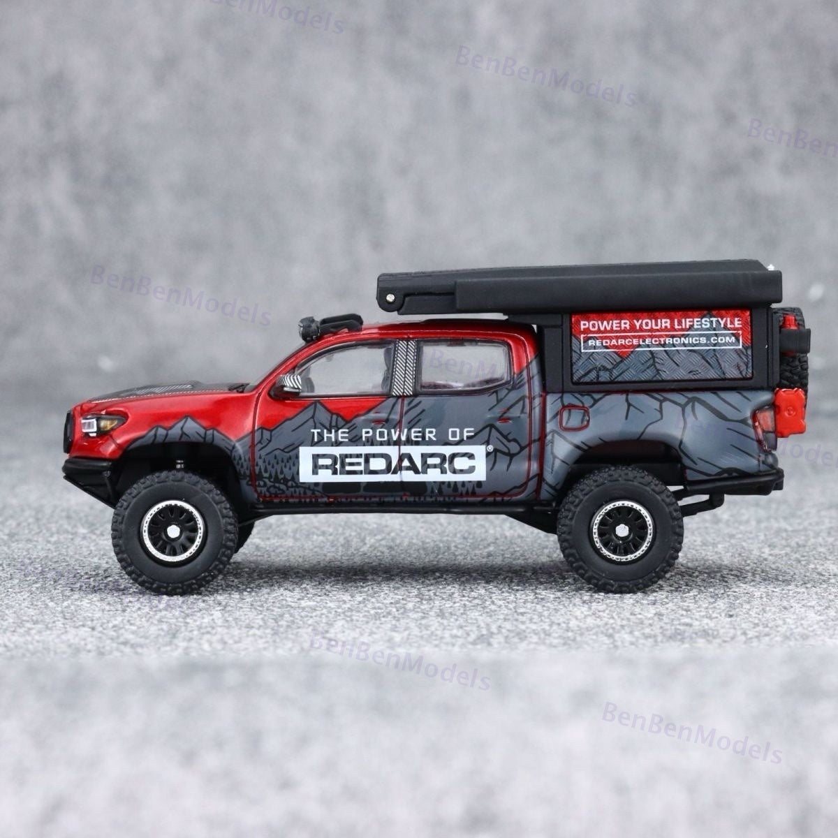 Model 1:64 Collectible Toyota Tacoma Off-Road Camper GCD Car Diecast Gifts