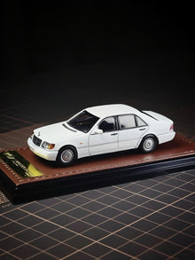 WTX 1:64 W140 600SEL Initial D Early Version Polar White Diecast Car Models Gifts(Without Dolls)