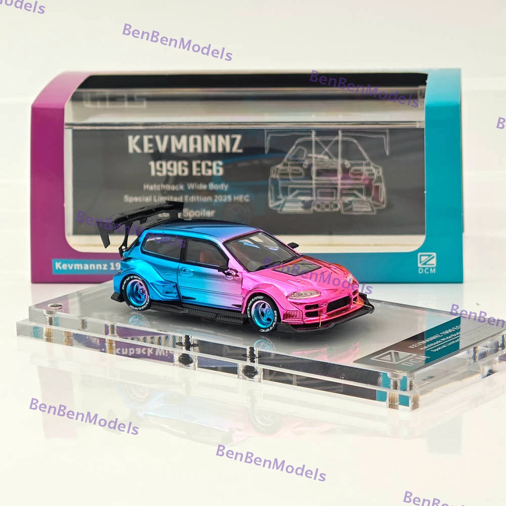 1:64 DCM Civic EG6 Kevmannz Wide Body Diecast Metal Car Limited Collection Gifts