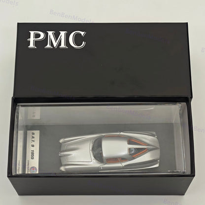 PMC 1/43 Alfa Romeo B.A.T. 9 1955 Silver Resin Model Car Limited Edittion 111