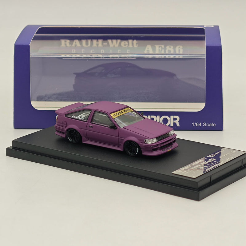 SW 1/64 RAUH-Welt RWB AE86 BELLEZZA Diecast Models Car Limited Collection Purple