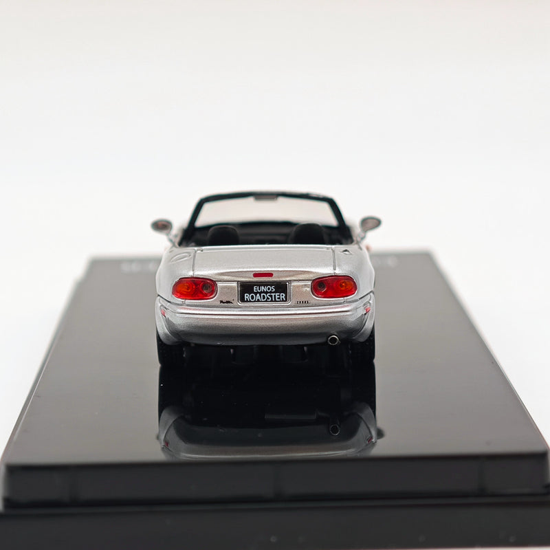 Hobby JAPAN 1/64 Mazda EUNOS ROADSTER NA6CE WITH TONNEAU COVER Silverstone  Metallic HJ642025AS Diecast Model Car