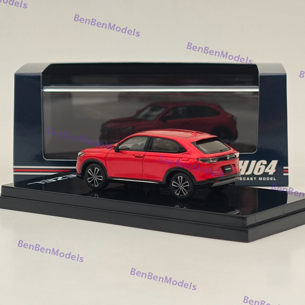 1/64 Hobby Japan VEZEL e: HEV Z Premium Crystal Red Metallic Diecast HJ641071ARM
