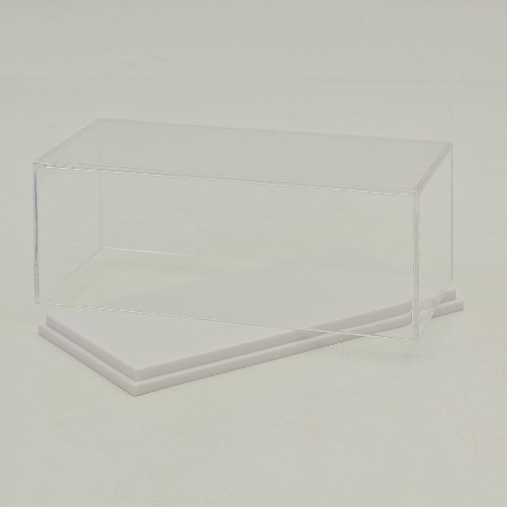 1:64 Scale Diecast Car Acrylic Display Case Dustproof Clear for Mini GT/XCartoys/Mortal/GCD Cars, 4.72"x2.28"x1.77", Red/Black/White
