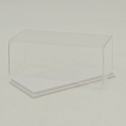 1:64 Scale Diecast Car Acrylic Display Case Dustproof Clear for Mini GT/XCartoys/Mortal/GCD Cars, 4.72"x2.28"x1.77", Red/Black/White