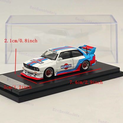 Street Weapon 1/64 BMW M3 E30 Live Offend LTO Martini Alloy Model Car Collection