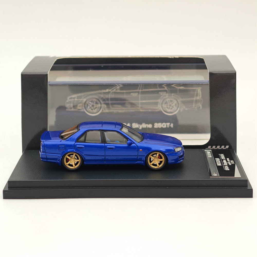 Mortal & OM 1:64 Nissan ER34 uras SKYLINE Miniature Diecast