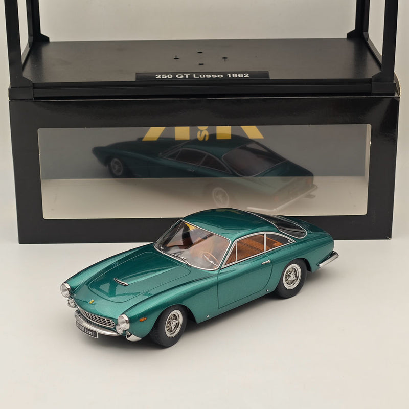 KK-Scale 1:18 Ferrari 250 GT Lusso 1962 Green Diecast Models Car Collection