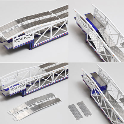1:64 GCD Extra - long Double - layer Car Carrier Trailer Alloy -Jumbo, Realistic