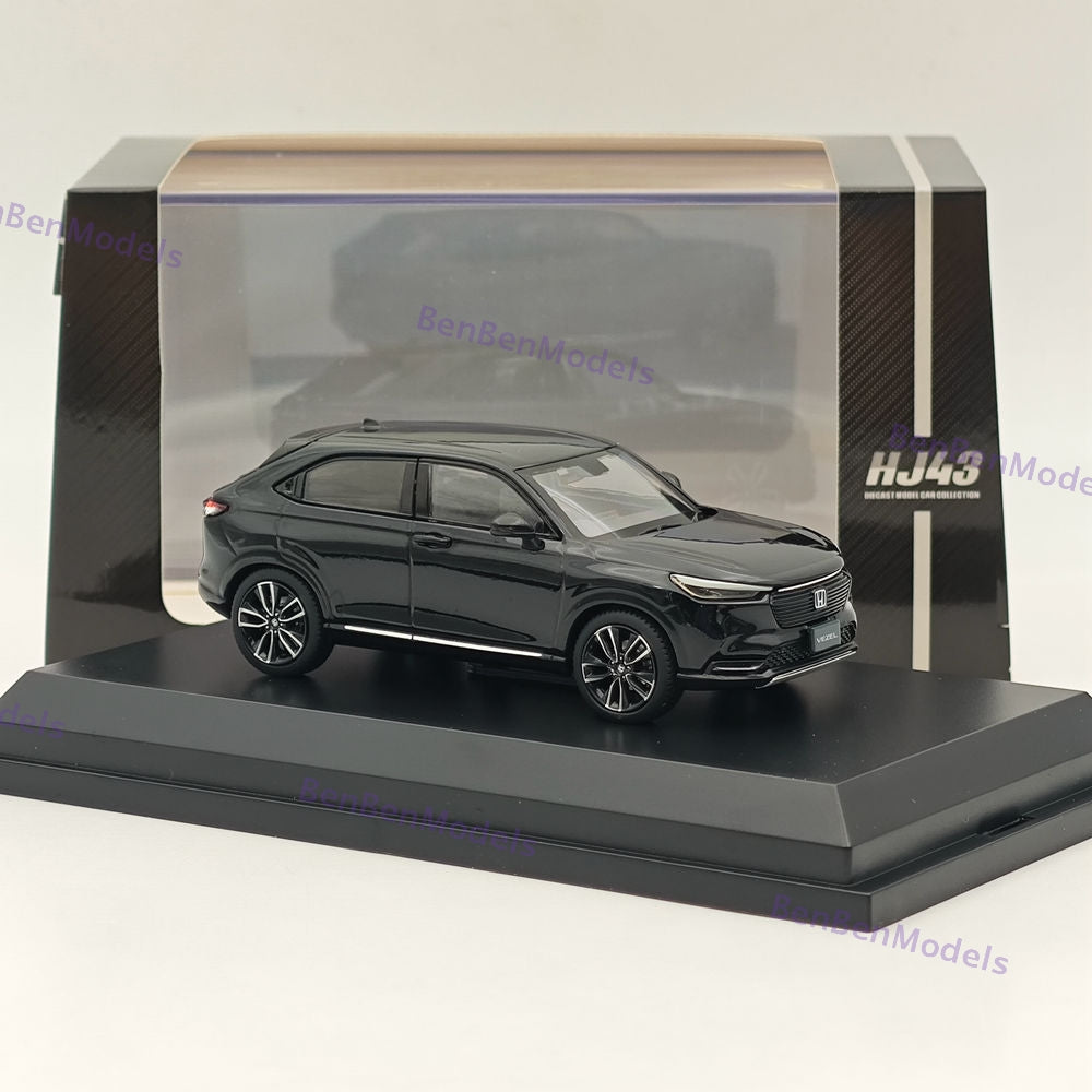 Hobby Japan 1/43 VEZEL Crystal Black Pearl HJ431002BK Diecast Model Car Limited