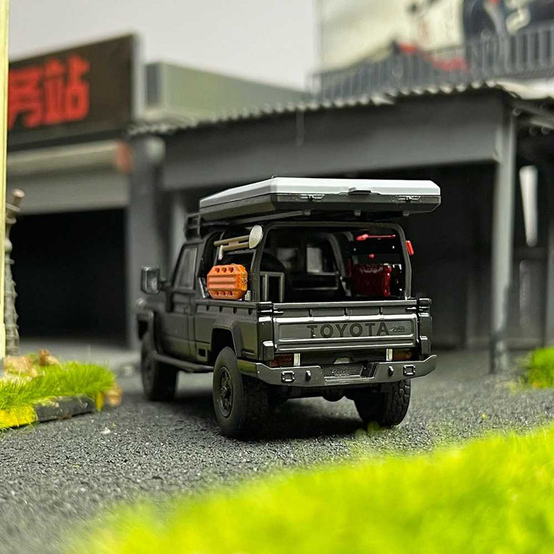 Autobots Models 1/64 TOYOTA LAND CRUISER LC79 Australian Style Modified Time Travel Edition Collection Diecast Toys Car Miniature Hobby Gifts