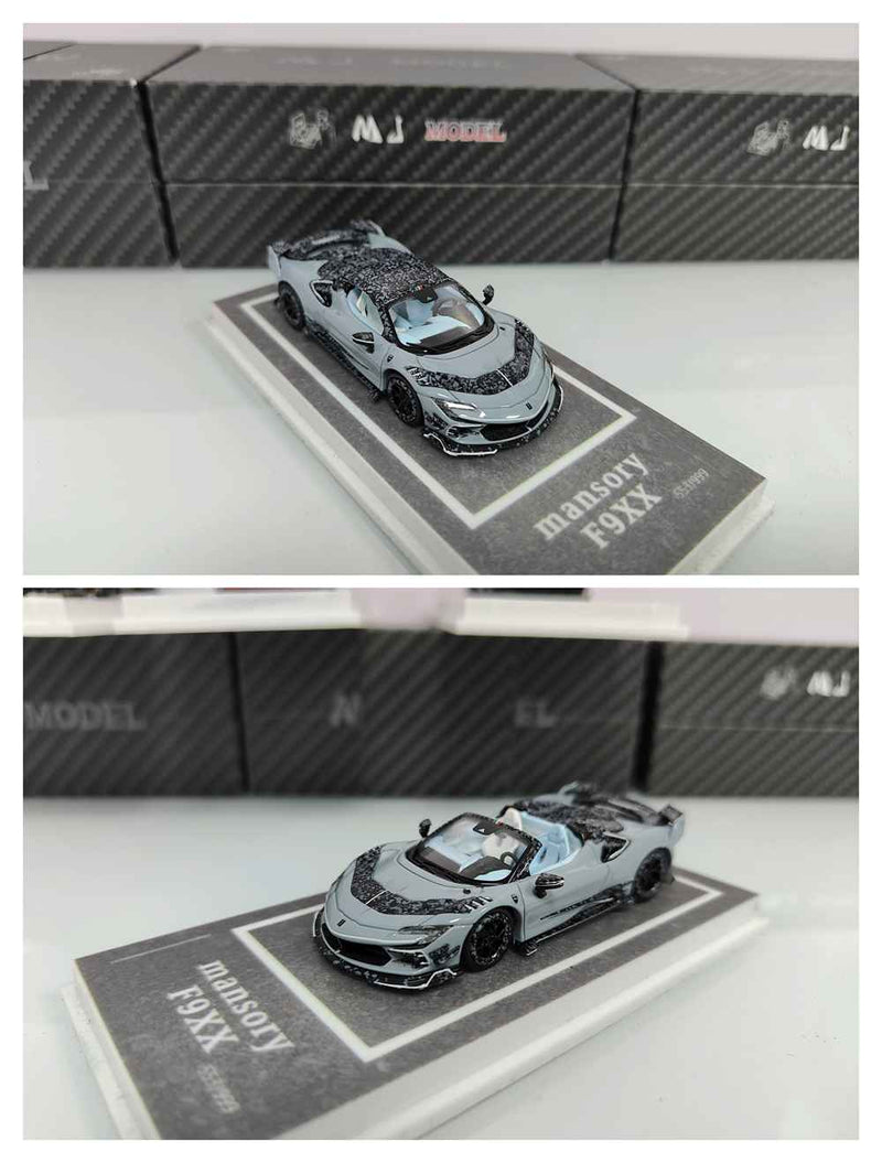 MJ 1/64 Ferrari Mansory F9XX  Hardtop/Convertible Diecast Car Models Collection Gifts Limited Edition