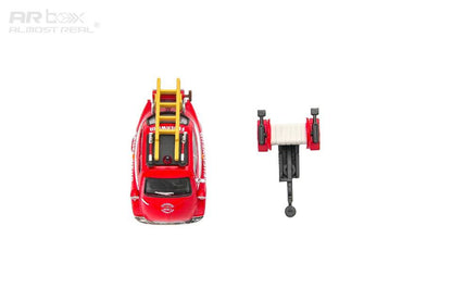 AR box 1:64 Isetta Red with Trailer Fire Dept Set Precision Diecast Model Car