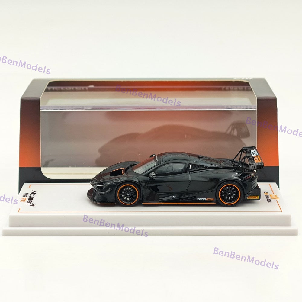 1/64 CM McLaren 720S GT3 X Super Racing Sports Black Diecast Model Car Limited