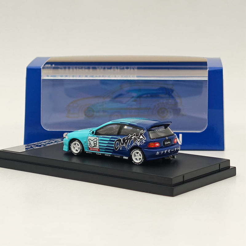 1:64 SW Honda Civic EG6 Kanjozoku FALKEN limited499 Diecast Model Car