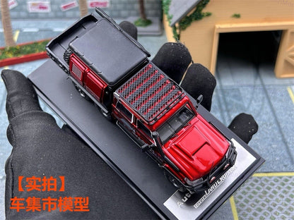 AM 1:64 Toyota Land Cruiser LC79 6X6 Double Cab Pickup Diecast Toys Car Model Gifts