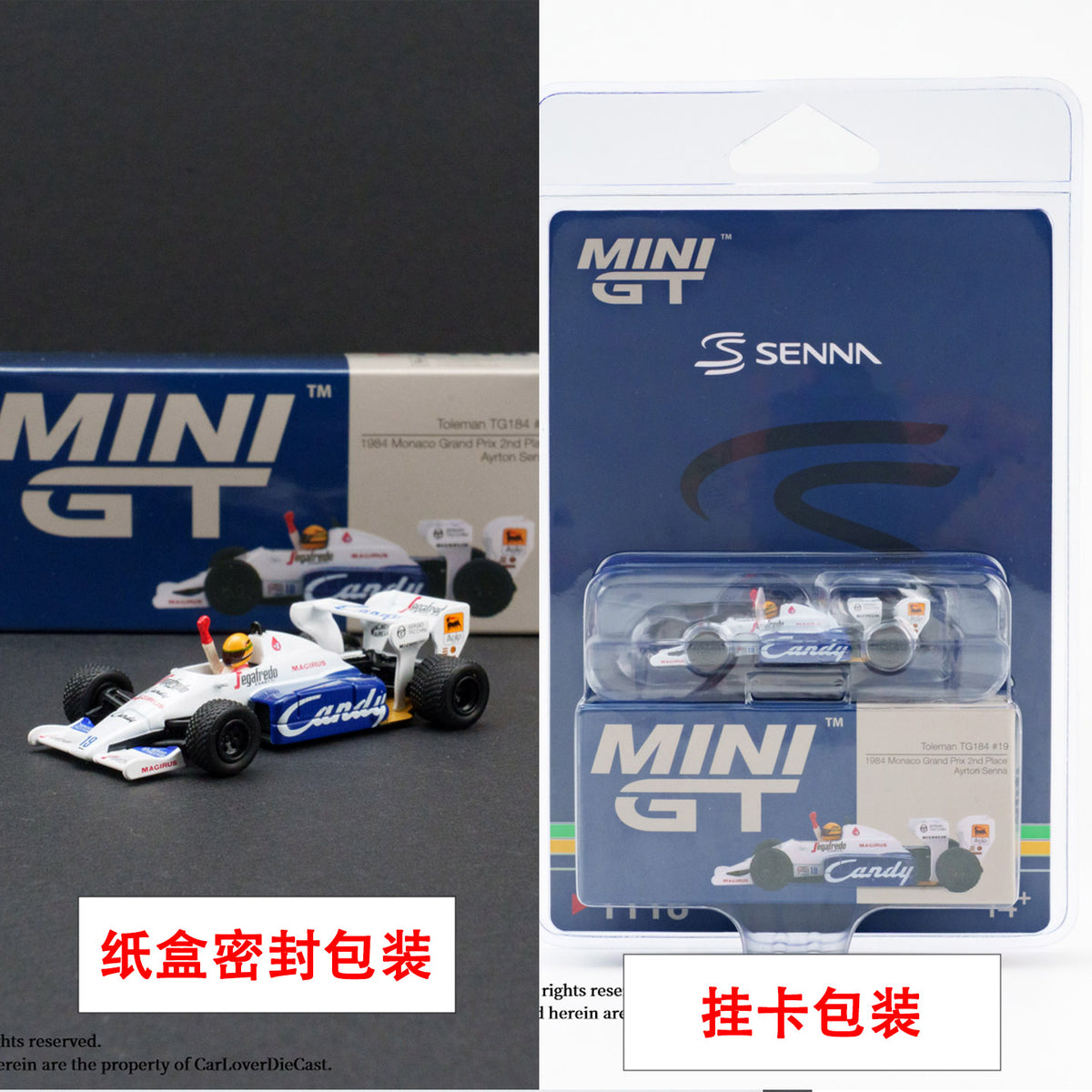 Elton Serena MCLUNE MP4 99t TG184 Minigt 1:64 F1 Racing Model