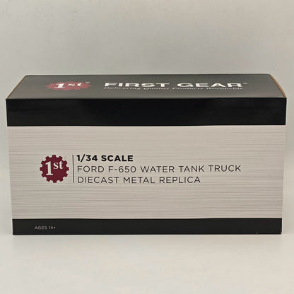 1/34 FIRST GEAR FORD F-650 WATER TANK TRUCK Blue #4155 DIECAST Model Collection