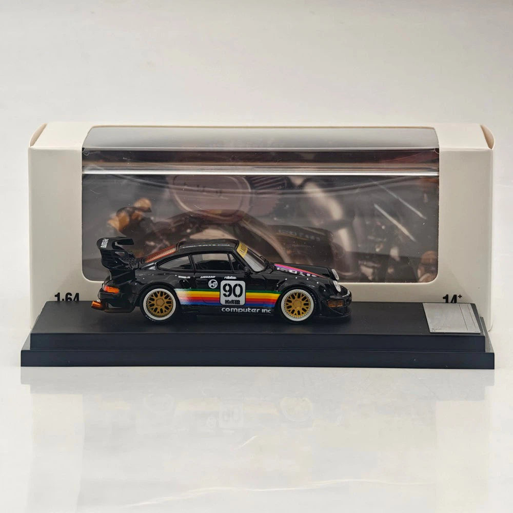 SW 1:64 911 993 Apple #90 #89 Racing Sports Model Alloy Model Car