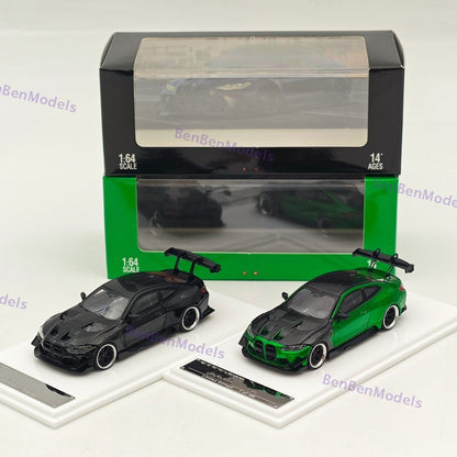 SW 1/64 M4 G82 GTR Flossmann Full Widebody Kit Diecast Model Car Limited Edition