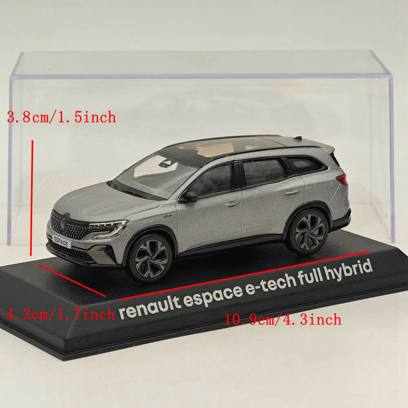 1/43 Norev Renault Espace E-tech Full Hybrid Diecast Model Cars Collection Grey