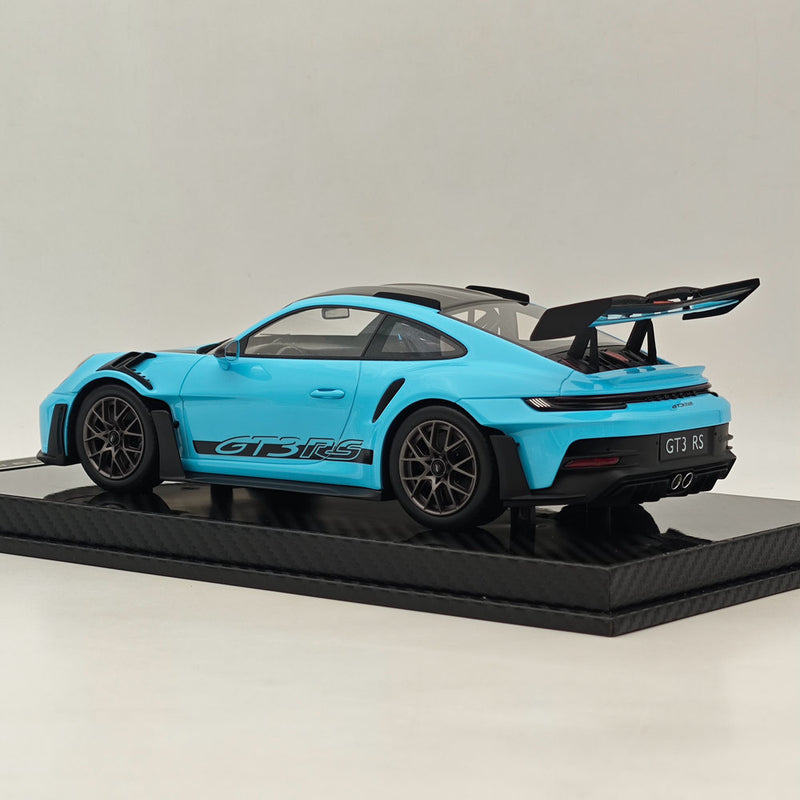 AI MODEL 1/18 Porsche 992 GT3 RS SKY BLUE Resin High-Quality Collection Car Model