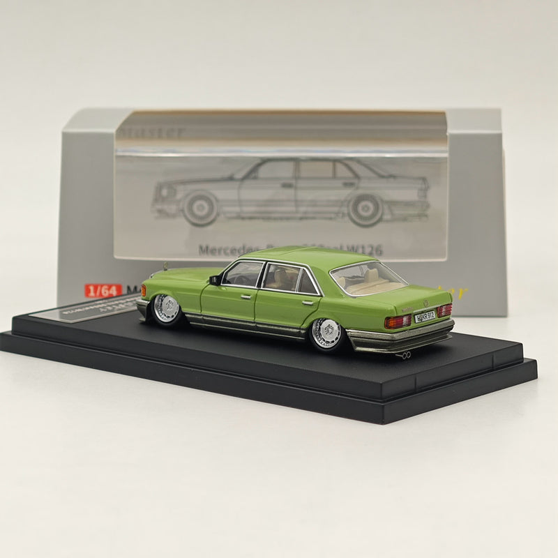 Master 1:64 Mercedes-Benz S560sel W126 Diecast Toys Car Models Miniature Hobby Collection Gifts