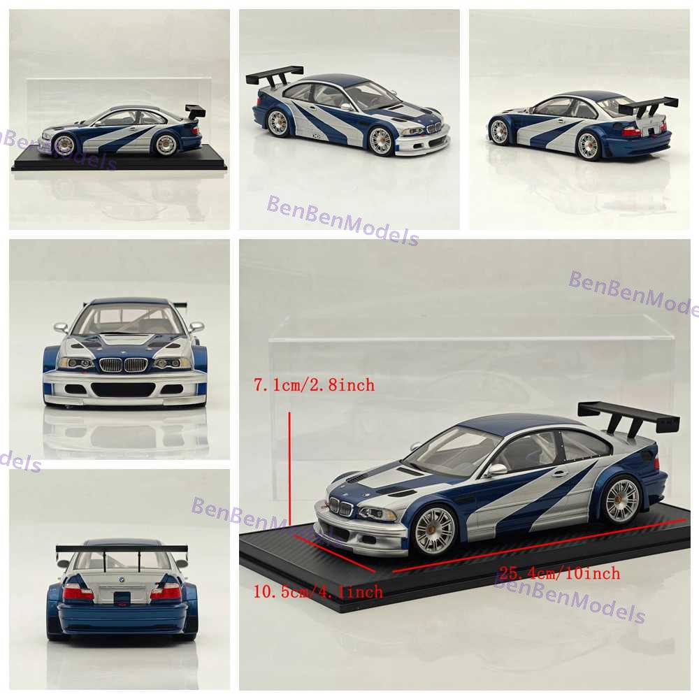Pre-sale SW 1:18 BMW M3 GTR E46 Need For Speed Limited Edition Resin Model Car Collectible Gifts