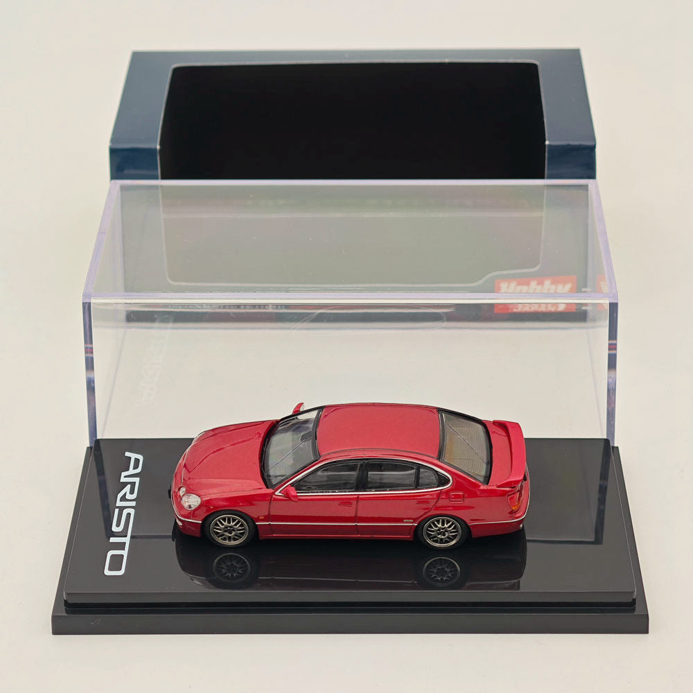 Hobby Japan 1/64 TOYOTA ARISTO V300 VERTEX EDITION Customized Red HJ641030CR Diecast Models Car Collection Auto Toys Gift In Stock - US