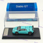 1:64 SH Blue Diablo GT 1998 Racing Sports Model Diecast Models Car Limited