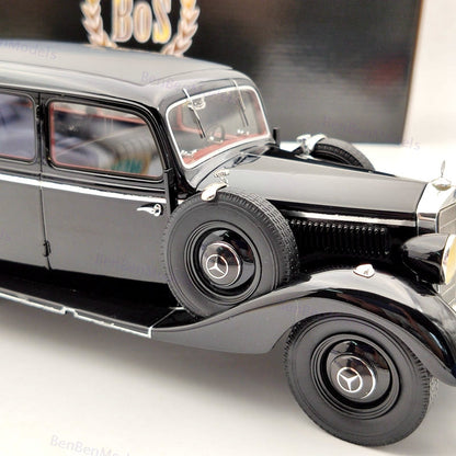 1/18 BOS Mercedes Benz 260D Pullman Limousine Black 1937 Limited Collection