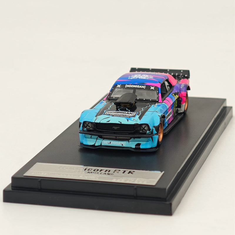 Street Weapon SW 1/64 Ford Mustang 1965 Hoonicorn RTR Los Angeles Monster Diecast Toys Car Models Collection Gifts US