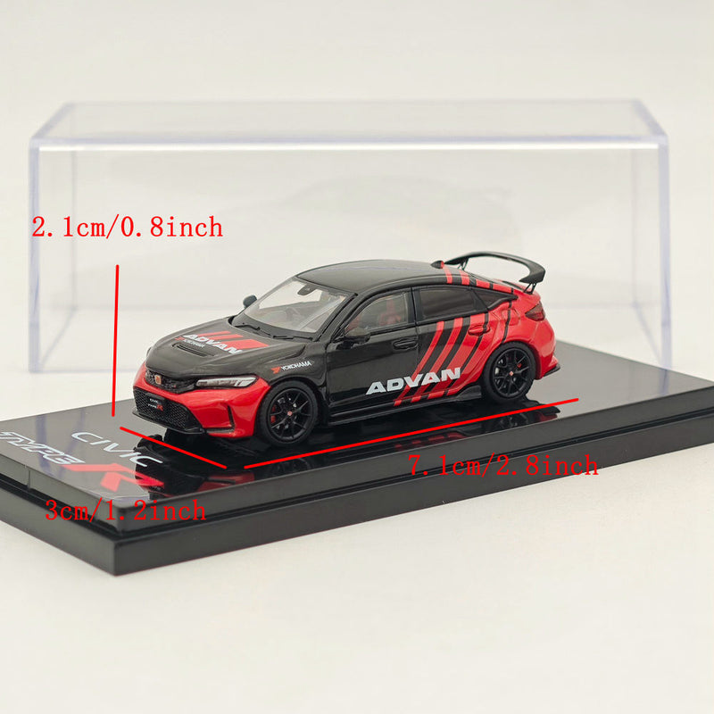 Hobby Japan 1:64 Honda CIVIC TYPE R (FL5) YOKOHAMA ADVAN COLOR(Customized Color) HJ641063AV Diecast Models Car Collection