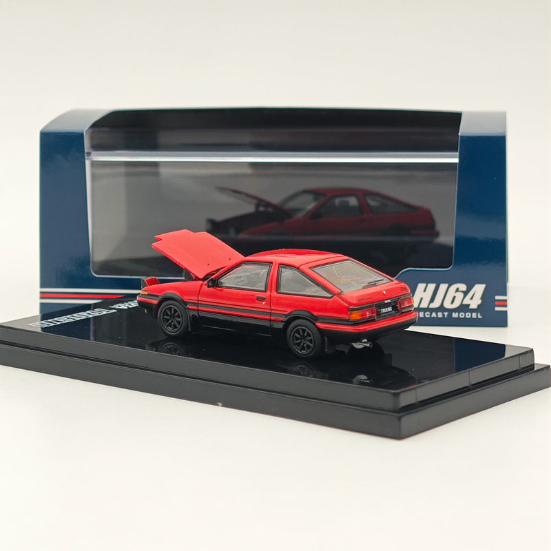 Hobby Japan 1/64 Toyota SPRINTER TRUENO GT APEX (AE86) JDM Style Red HJ641052ARB Diecast Model Car