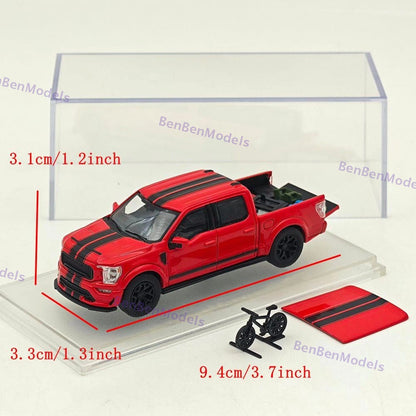 Fine Works64 1/64 F-150 Shelby Pickup Truck Red With Accessories Diecast Model